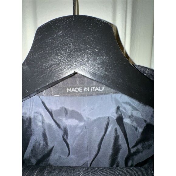 ARMANI COLLEZIONI Suit 46R W40 Good Condition Italy Black Stripes 2 Piece Italy - Picture 4 of 10
